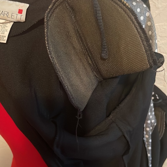 90s Vintage Mini Dress with Polka Dot - Picture 6 of 6